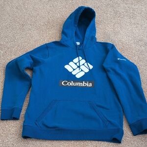 Columbia Blue Crew Neck Sweater Vibrant Cotton Blend